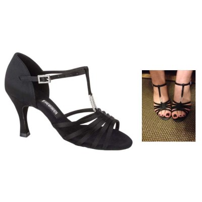 Latin női tánccipő Kiszélesedő sarokkal : Freed of London Holly model